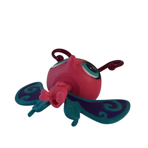 Littlest Pet Shop 2740 Pink Purple Butterfly 257 Orange Fanya Farfalla Butterfly - Picture 6 of 11